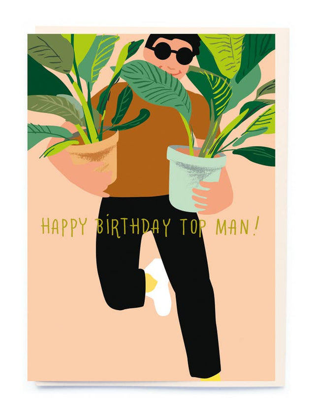 Plant Pots Birthday Card