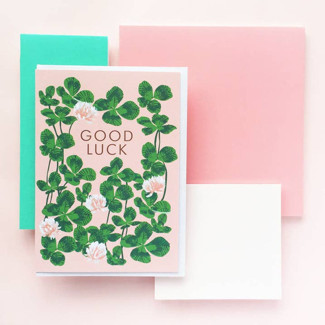 Good Luck Clover Card