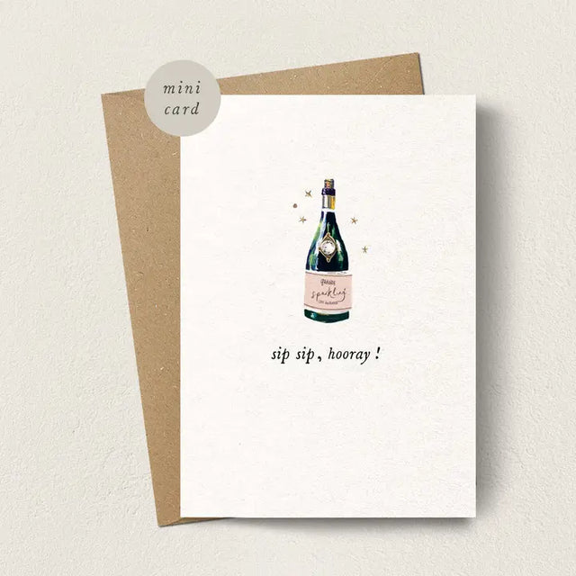 Mini Sip Sip Hooray Card