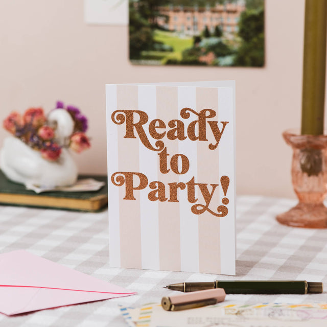 Ready to Party Glitter Card