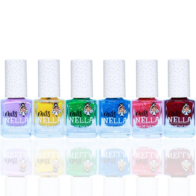 Christmas Glitter Set Of 6 Kids Nail Polish