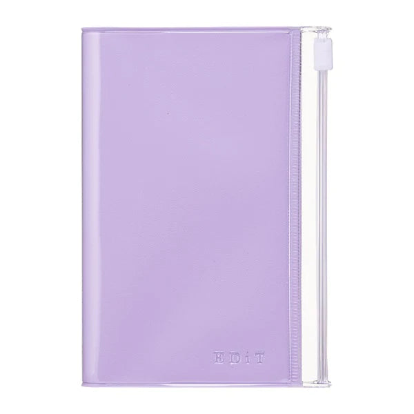 Lavender Mini Grid Notebook With PVC Cover