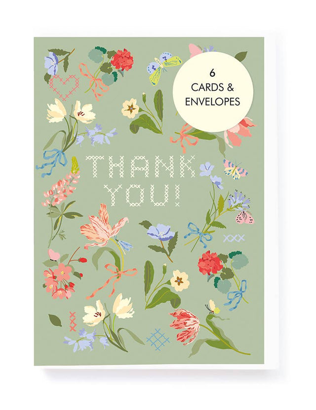 Floral Thank You Note Card Pack