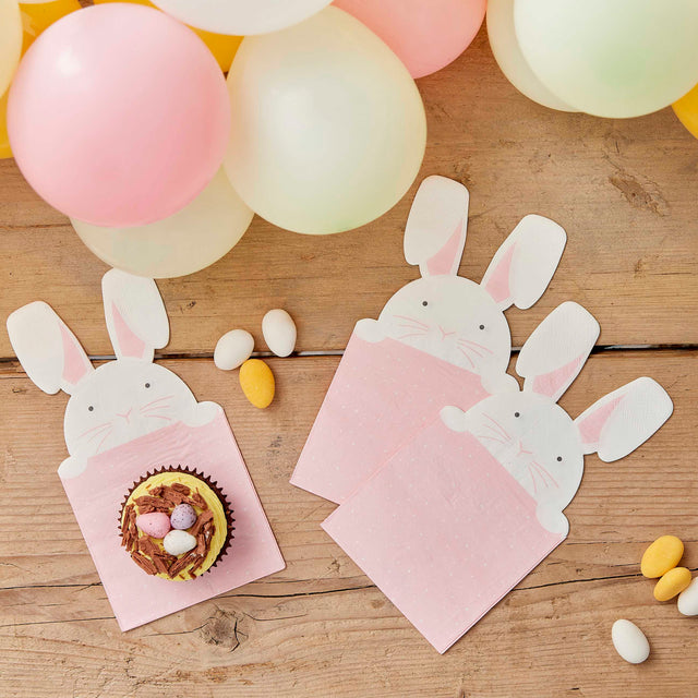 Peaking Bunny Easter Napkins