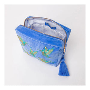Hummingbird Blue Wash Bag
