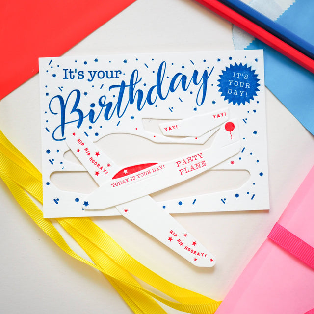 Birthday Plane Pop Out Card