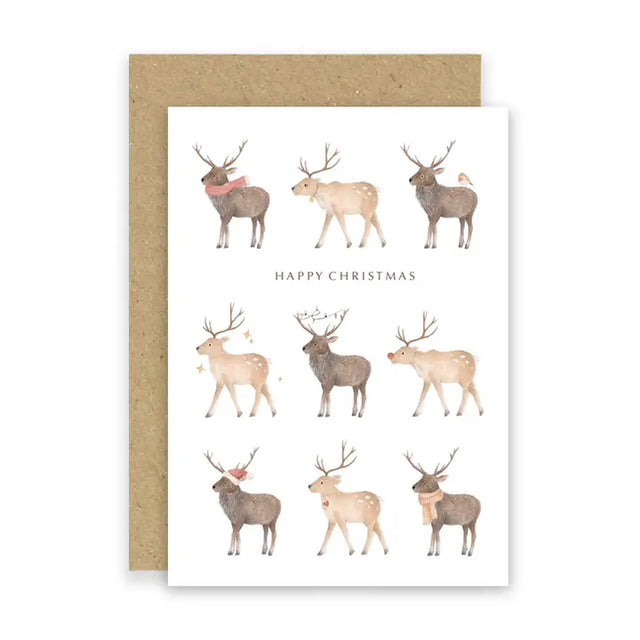 Christmas Reindeers Card