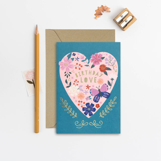 Birthday Love Heart Card
