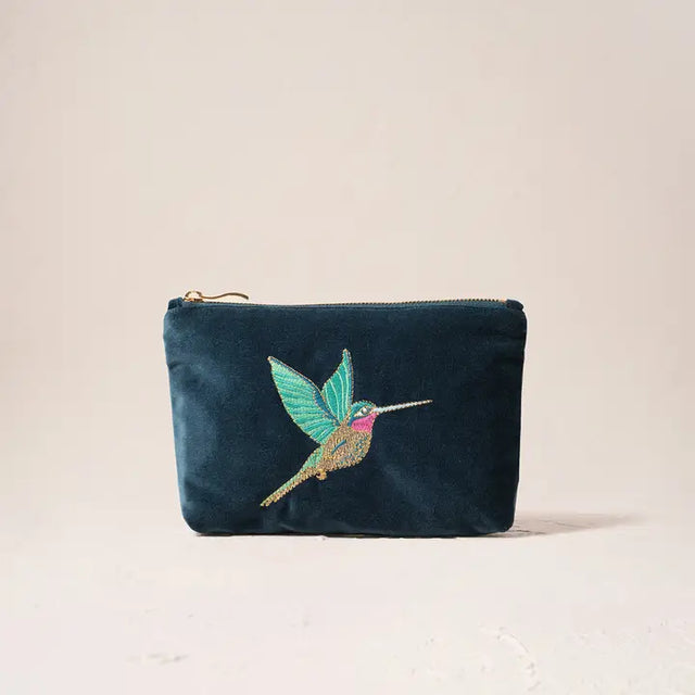 Hummingbird Ink Blue Mini Pouch