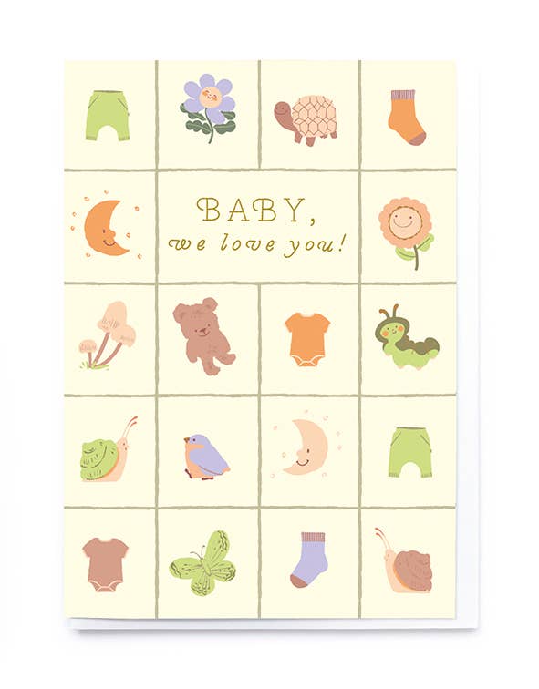 New Baby Grid Card