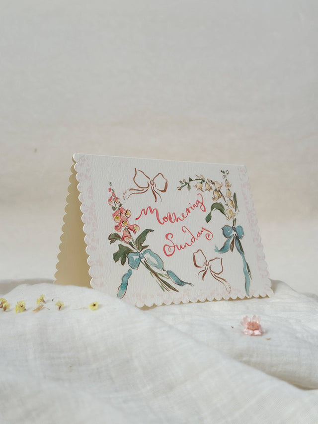 Mothering Sunday Scallop Card