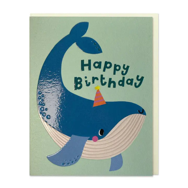 Mini Birthday Whale Card