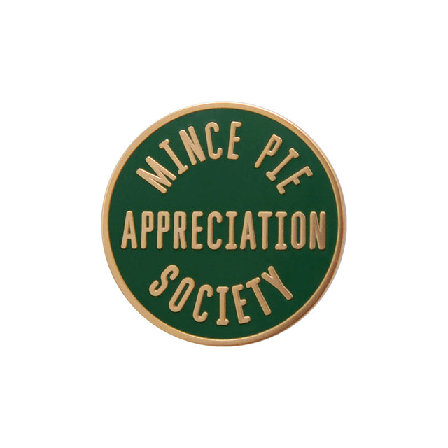 Green Mince Pie Appreciation Society Pin