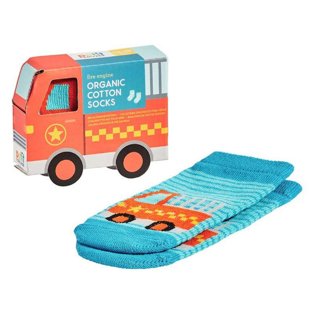 Fire Engine Baby Socks