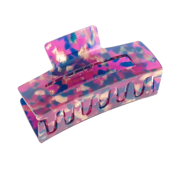 Large Pink & Blue Hair Claw Clip