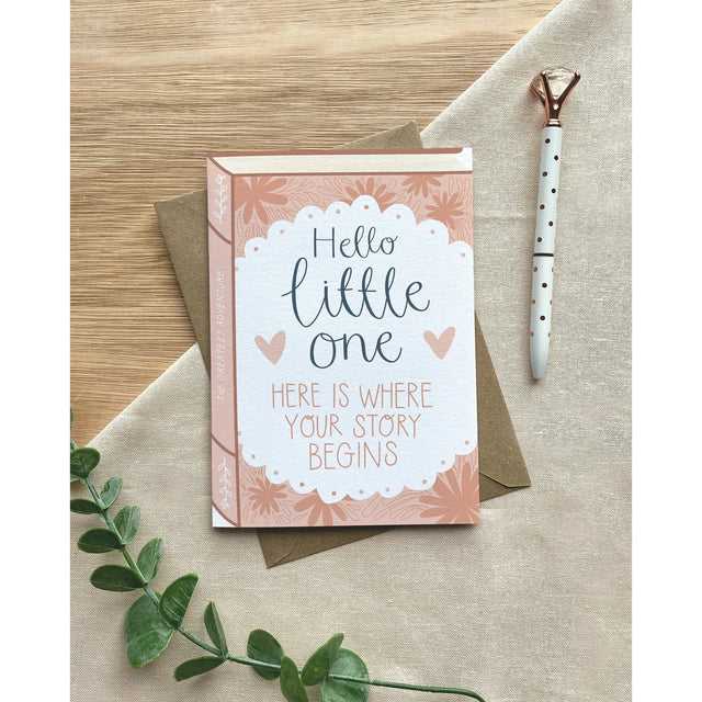 Hello Little One Book Cover Card