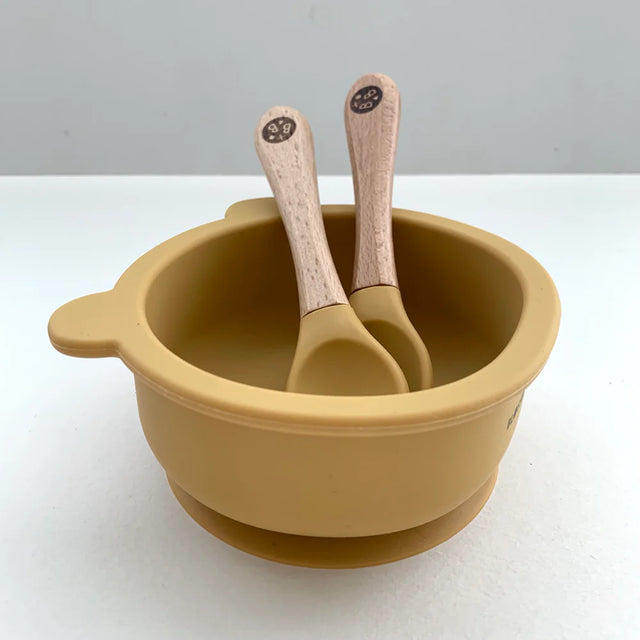 Mustard Cub Silicone Dinner Set