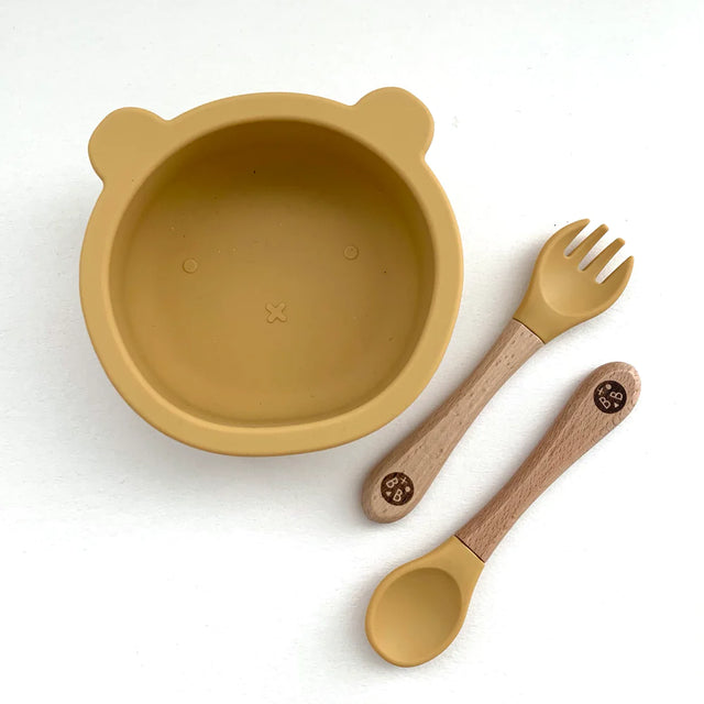 Mustard Cub Silicone Dinner Set
