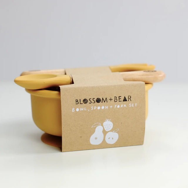 Mustard Cub Silicone Dinner Set