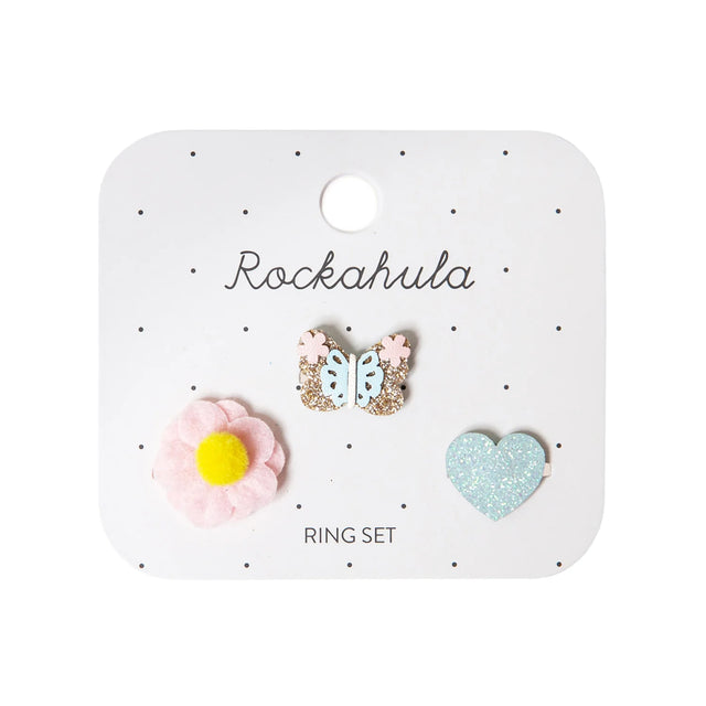 Meadow Butterfly Ring Set