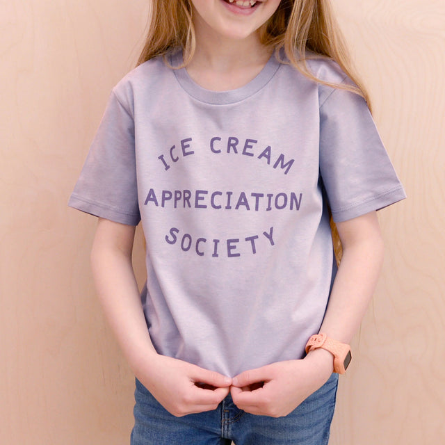 Lilac Ice Cream Appreciation Society Kid's T-Shirt