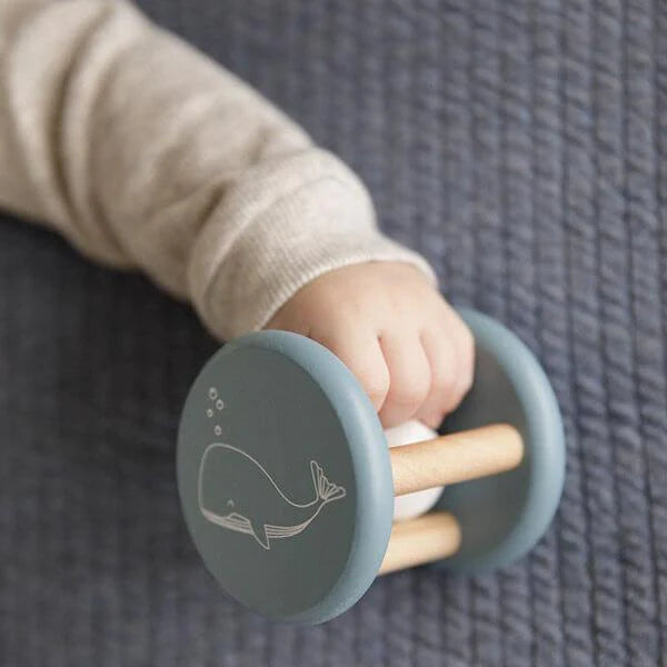 Whale Blue Roller Rattle