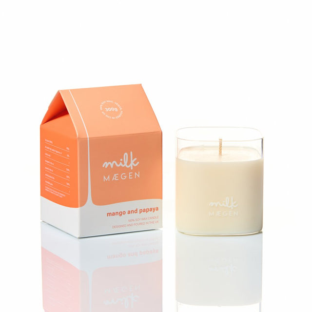 Milk Mango And Papaya Soy Wax Candle
