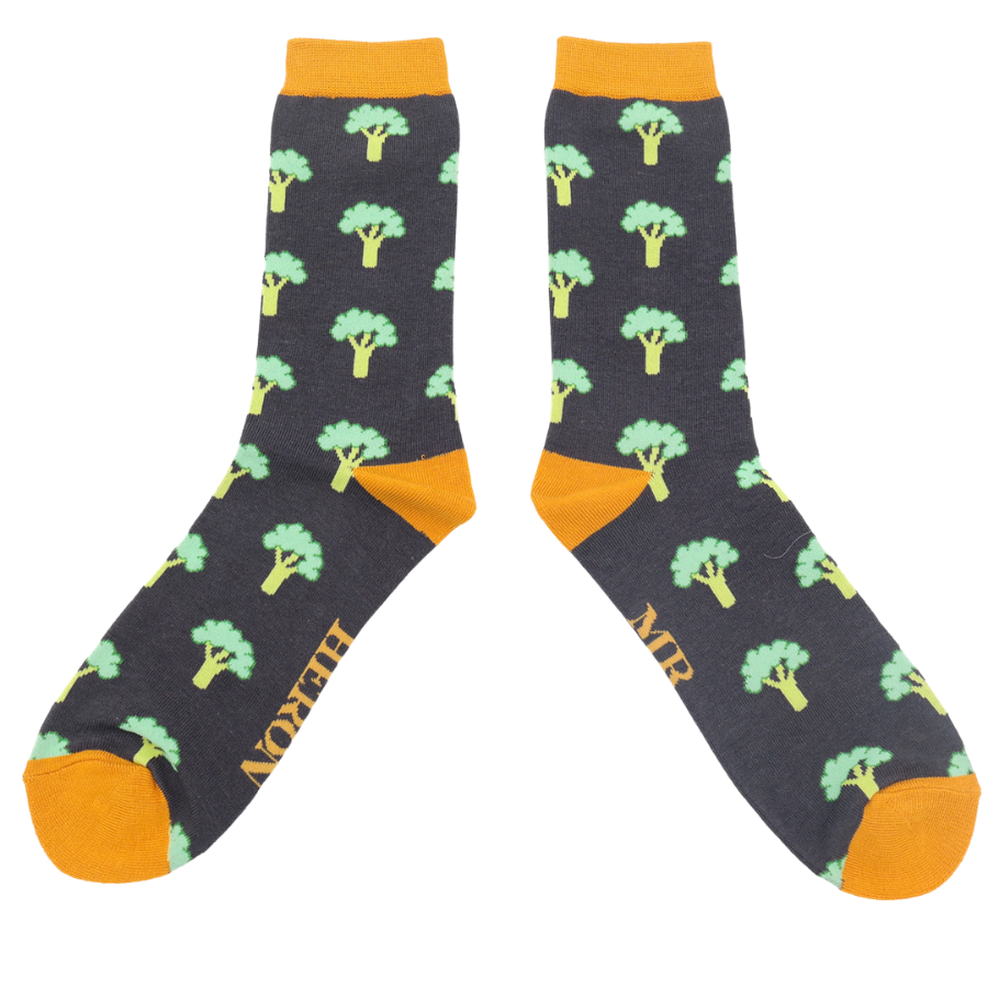Broccoli Charcoal Socks