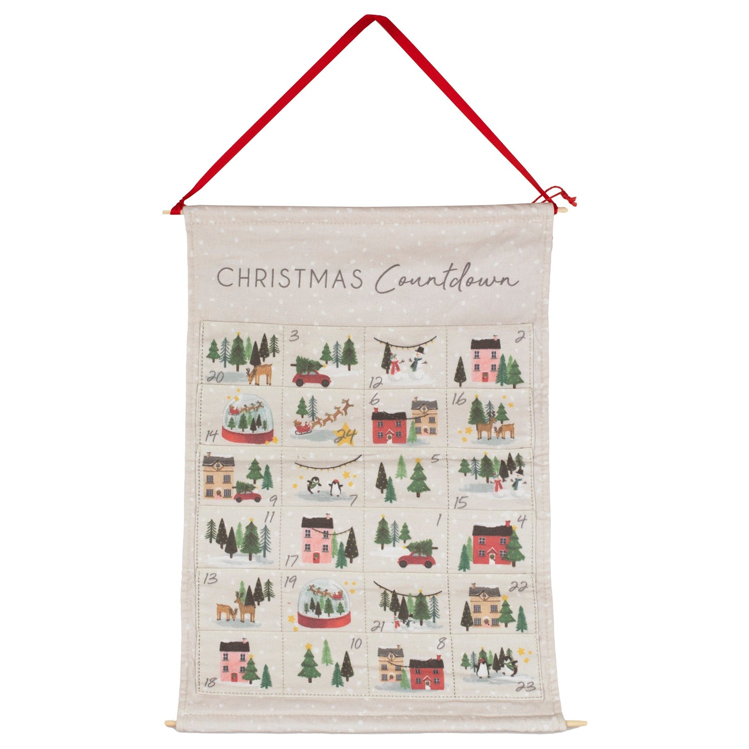 Christmas Traditional Fabric Advent Calendar