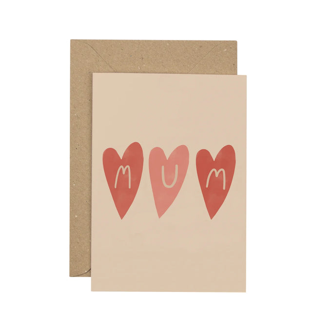 Mum Hearts Card