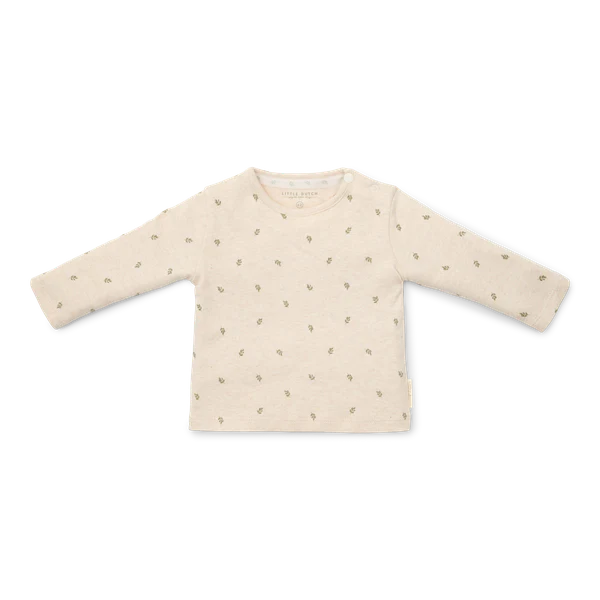 Neutral Green Leaves Top