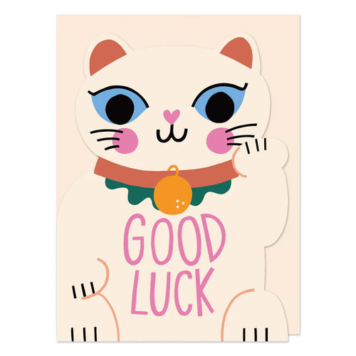 Good Luck Cat Mini Card