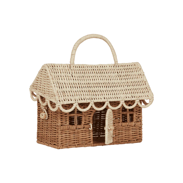 Rattan Gingerbread Casa Clutch