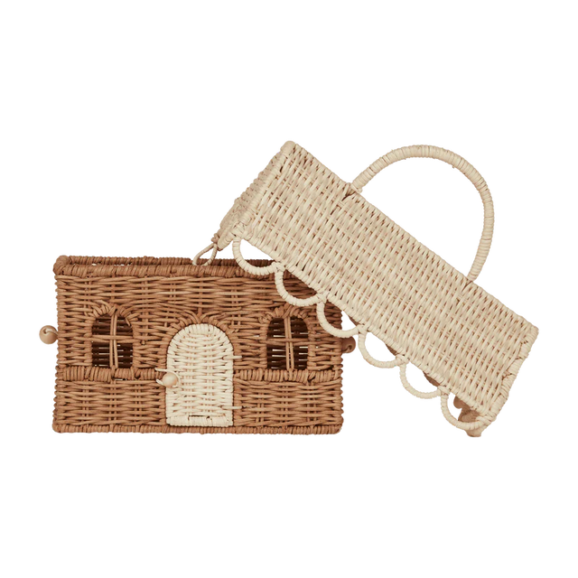 Rattan Gingerbread Casa Clutch