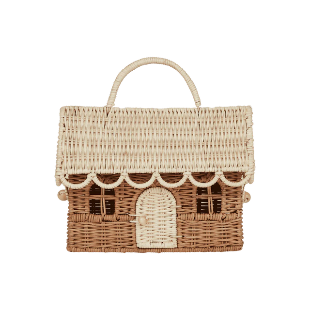 Rattan Gingerbread Casa Clutch