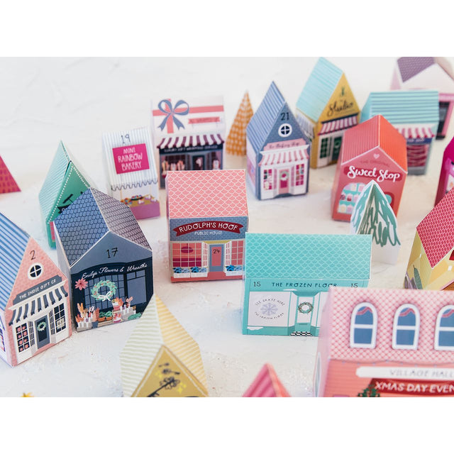 DIY Christmas Village Advent Calendar