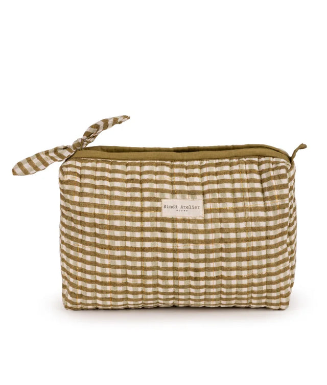 Tara Verveine Gingham Toiletry Pouch
