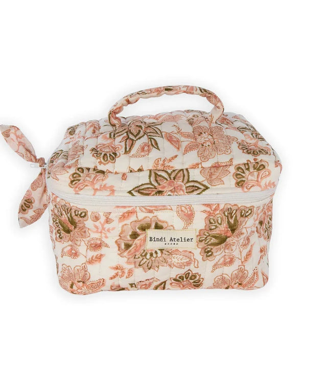 Matira Blush Floral Vanity Pouch
