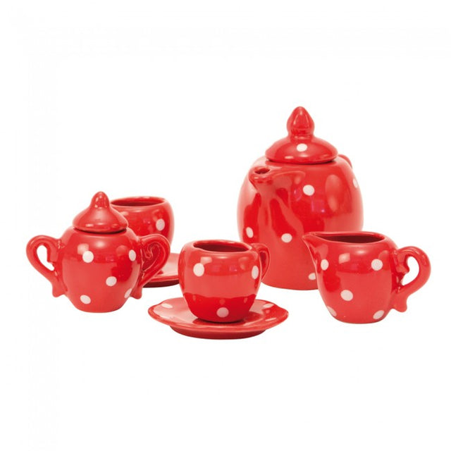 La Grande Famille Red Tea Set