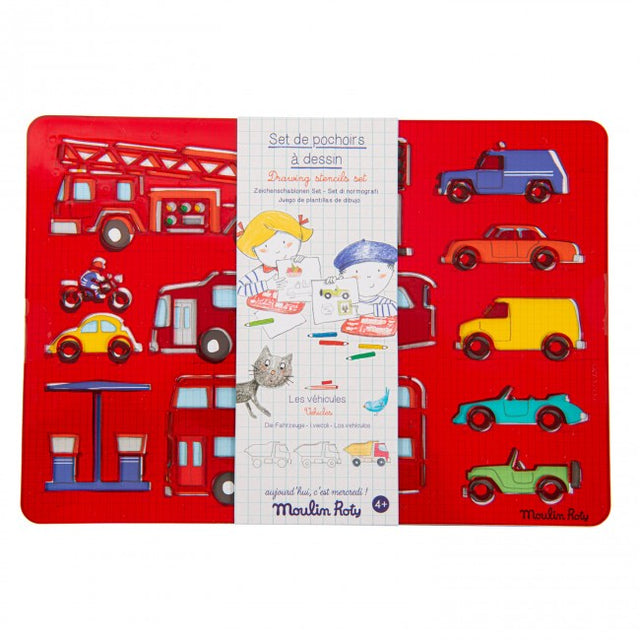 Vehicles Stencil Set