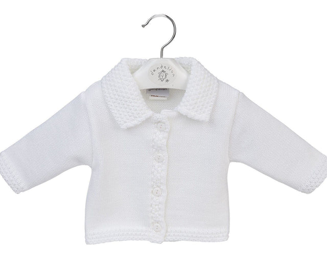 White Collar Cardigan