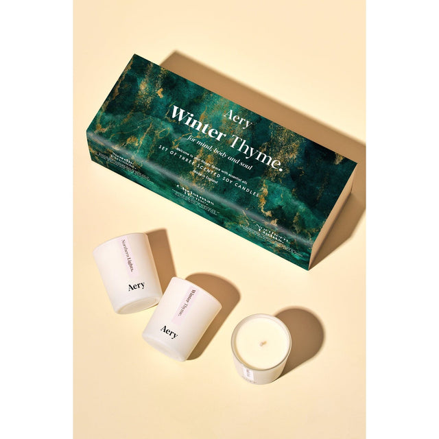 Aery Winter Thyme Set of 3 Candles
