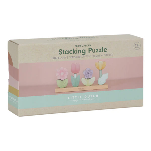 Fairy Garden Flowers Stacking Puzzle