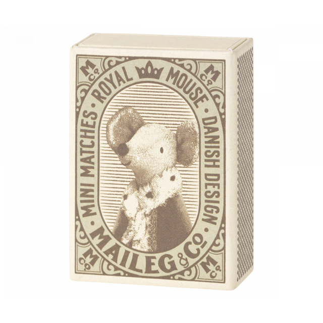 Blue Royal Sleepy Wakey Baby Mouse In Matchbox
