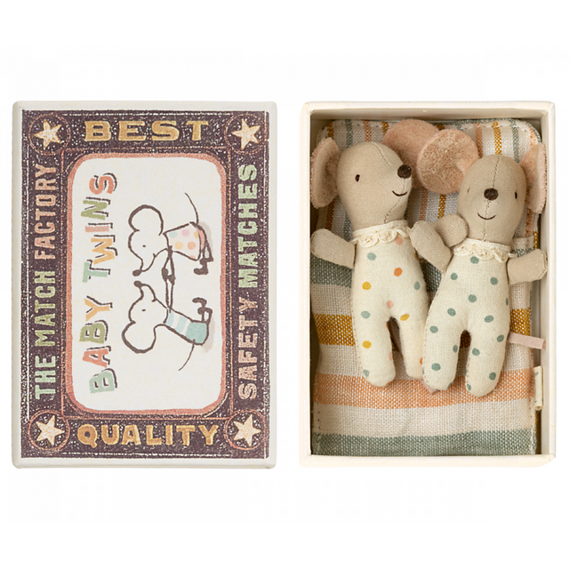 Twins Baby Mice In Matchbox