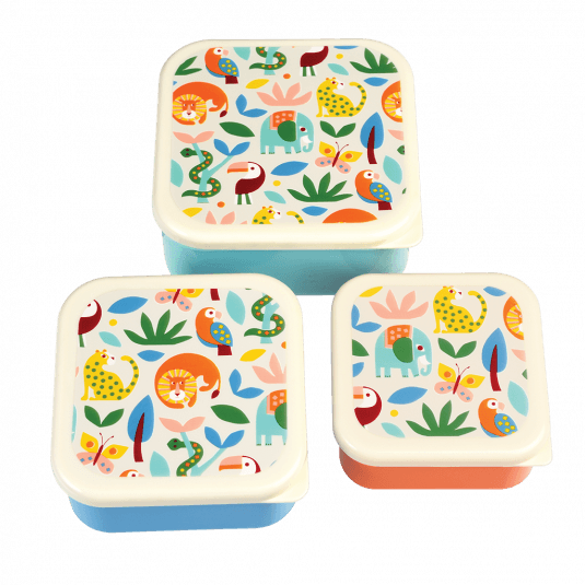 Set Of 3 Wild Wonders Snack Boxes