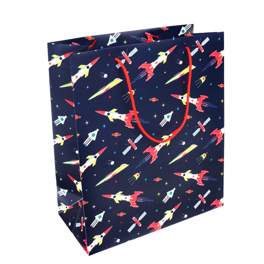 Large Space Rocket Gift Bag