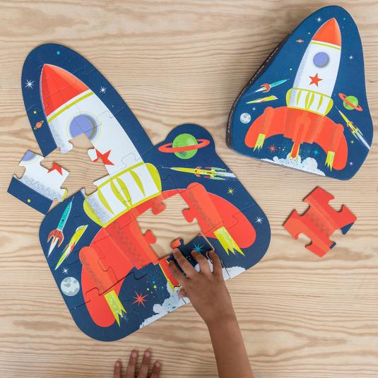 Rocket Space Age Jigsaw Puzzle