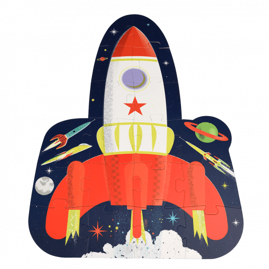 Rocket Space Age Jigsaw Puzzle
