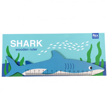 Load image into Gallery viewer, Shark Wooden Ruler